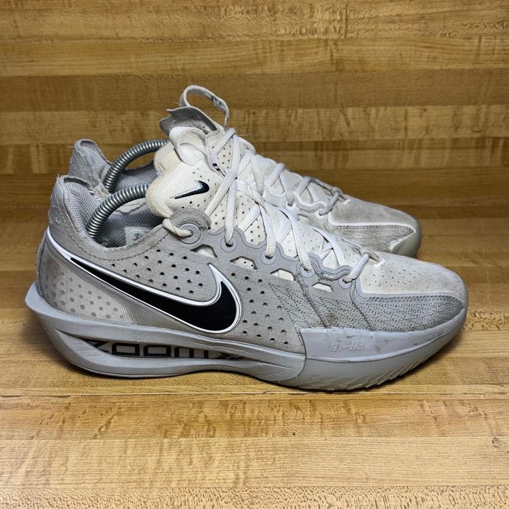 Nike Air Zoom GT Cut 3 Grey White Black Basketball Shoes IB4458-002 Mens 9